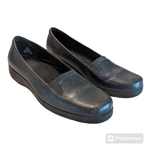 Grasshoppers Leather Slide On Casual Comfort Loafer Blue EH02004 Woman's 8.5M